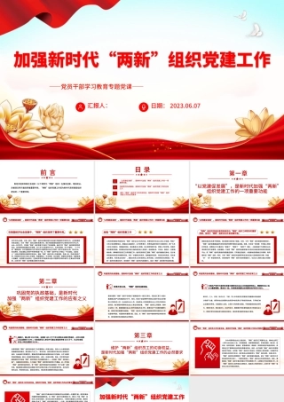 2023加强新时代“两新”组织党建工作PPT党政风新时代党的基层组织建设专题党课.pptx