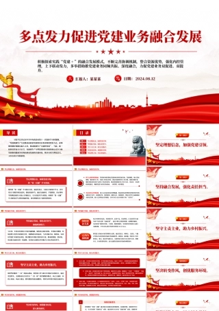 2024多点发力促进党建业务融合发展PPT精美银行党建业务课件.pptx