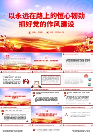 党政风以永远在路上的恒心韧劲抓好党的作风建设PPT微党课.pptx