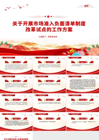 关于开展市场准入负面清单制度改革试点的工作方案附件PPT下载.pptx