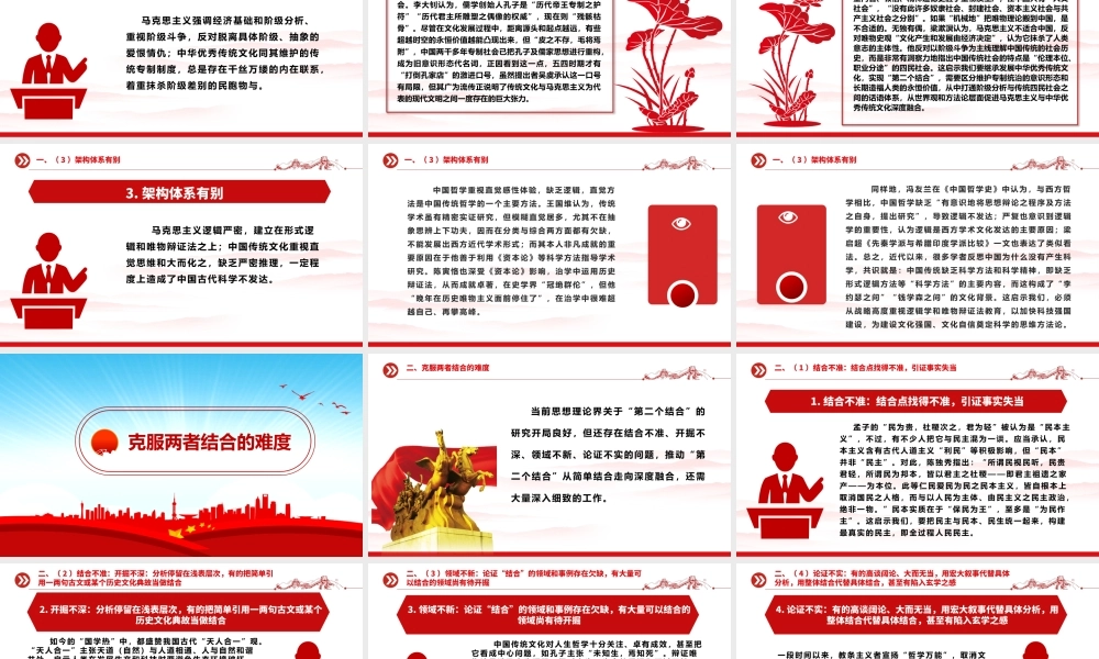 深度运用“第二个结合”去解决好“六个克服”（上）ppt华美党政做好新时代新征程宣传思想文化工作专题党课.pptx