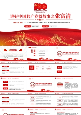 2021讲好中国共产党的故事之张富清事迹ppt.pptx