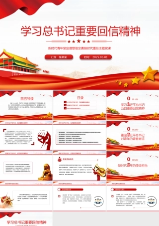 新时代青年学习总书记重要回信精神PPT党课课件.pptx