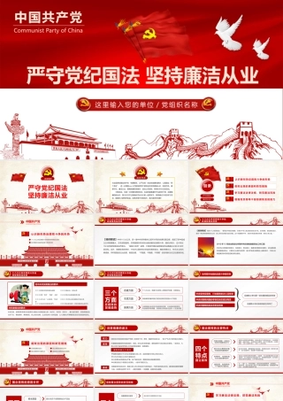 严守党纪国法坚持廉洁从业PPT.pptx