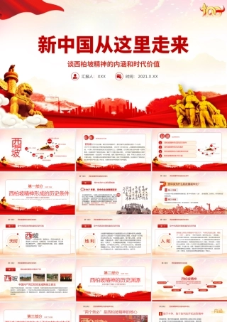 1949新中国从这里走来PPT赶考精神西柏坡精神的内涵和时代价值专题党课课件.pptx