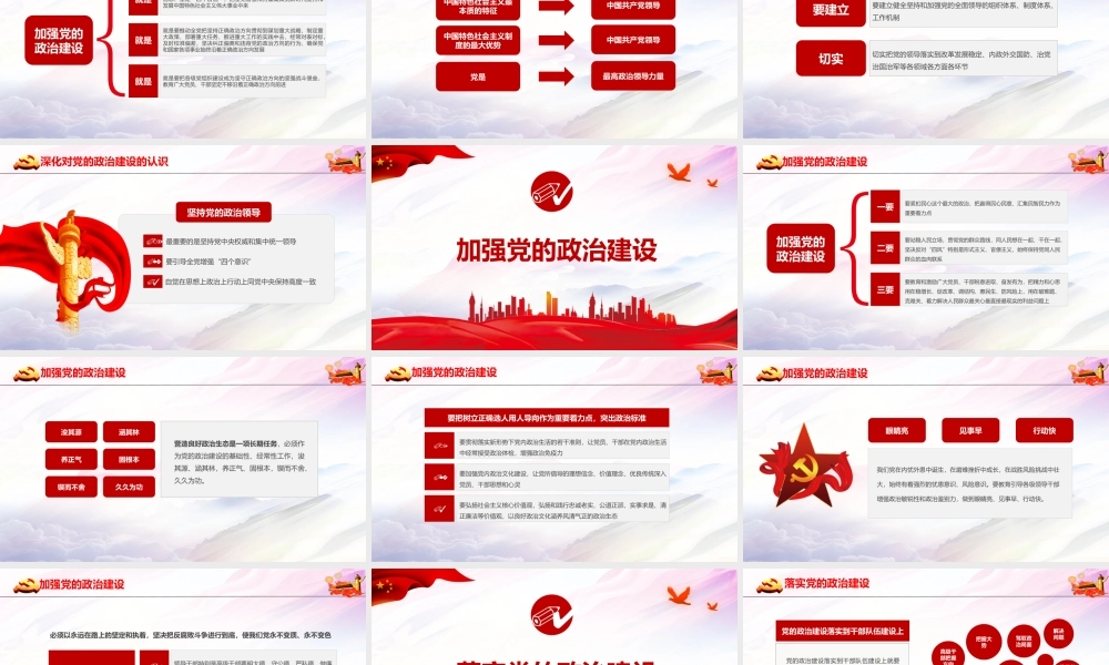 2021把党的政治建设作为党的根本性建设PPT如何抓好政治建设党建学习培训党课课件.pptx