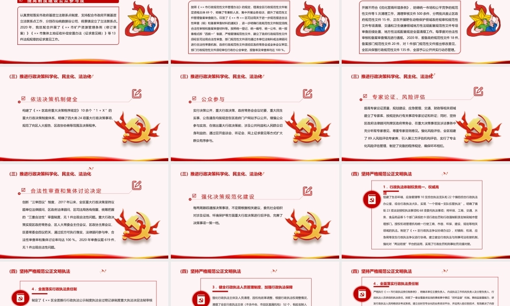 2021法治政府建设PPT2021年度XX市法治政府督察自查报告党课课件.pptx