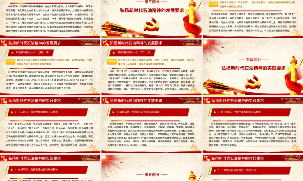 2021庆祝建党百年大力弘扬新时代石油精神PPT.pptx