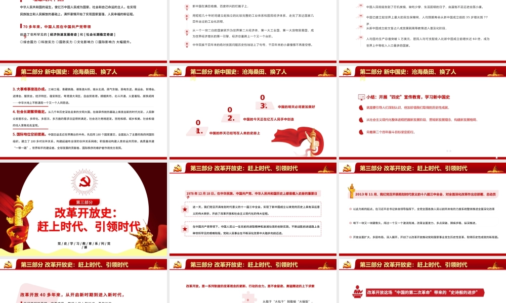 2021上好四史必修课学深悟实得真知PPT红色党政风四史教育专题党课课件.pptx