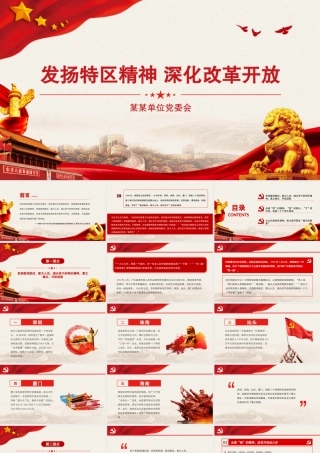2021特区精神PPT发扬特区精神深化改革开放解放思想改革创新勇担使命砥砺奋进党课课件.pptx