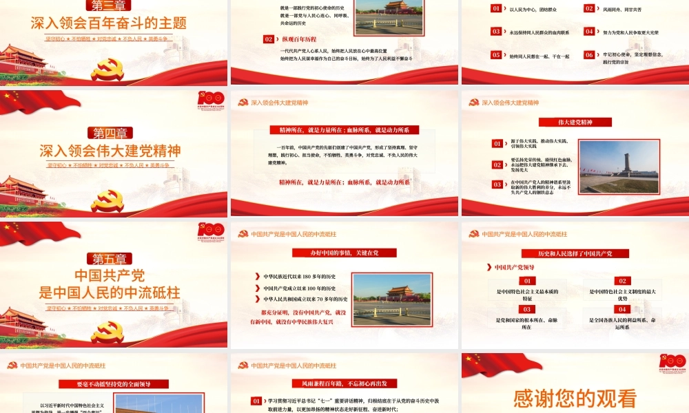2021伟大建党精神深入领会“七一”重要讲话PPT庆祝建党100周年专题党课模板.pptx