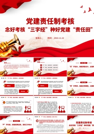 2022党建责任制考核PPT念好考核三字经种好党建责任田专题党课课件.pptx