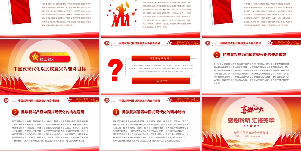 2022坚持以中国式现代化推进中华民族伟大复兴PPT党建风党员干部学习教育专题党课党建课件.pptx