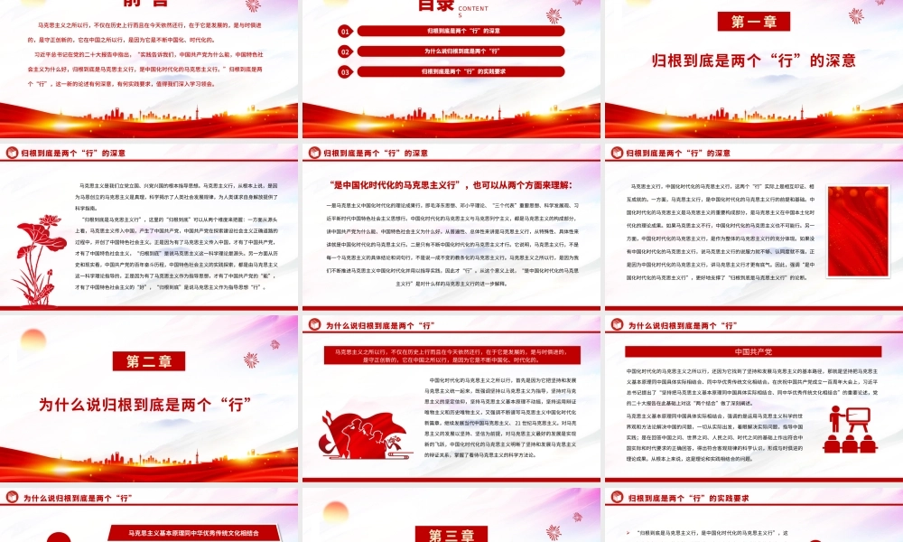 2022领会归根到底是两个“行”的深意和要求PPT红色精美风党员干部学习教育专题党课党建课件.pptx