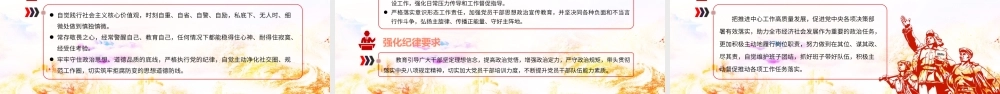 2022民主生活会对照检查材料PPT红色精品党政风党工委党史学习教育专题党课课件模板.pptx