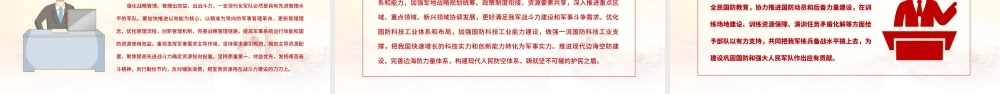 2022全面加强练兵备战PPT大气党建风党员干部学习教育专题党课党建课件.pptx