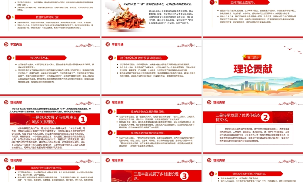 2022实施乡村振兴战略是一篇大文章PPT党建风党员干部学习教育专题党课党建课件.pptx