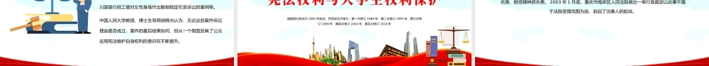 2022宪法就在身边PPT党政风全面普及法律知识提高自我保护意识主题课件模板.pptx