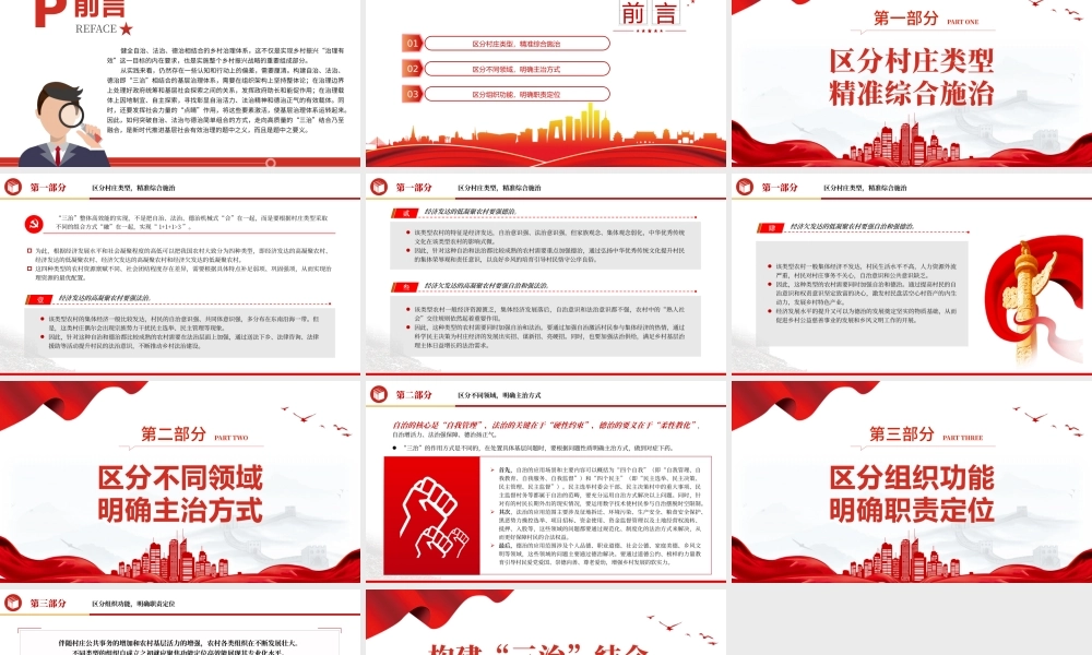 2023构建“三治”结合的基层治理体系PPT大气精美风党员干部学习教育专题党课课件.pptx