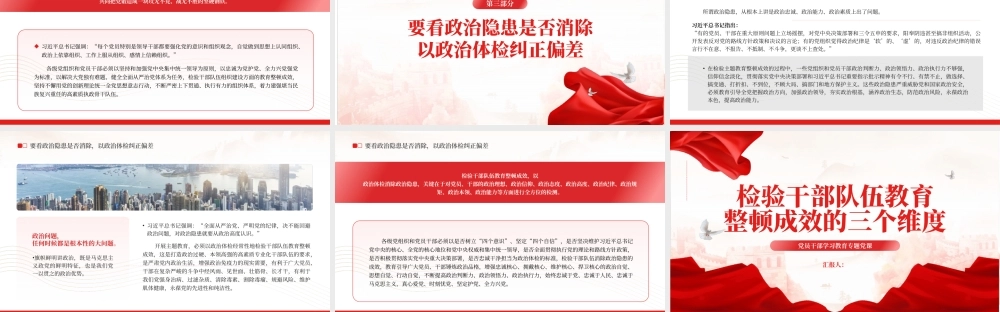 2023检验干部队伍教育整顿成效的三个维度PPT大气精美风党员干部学习教育专题党课课件.pptx