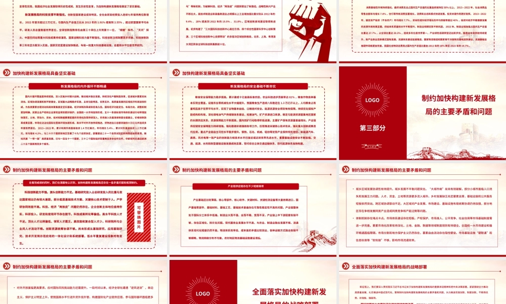2023全力推动构建新发展格局取得新突破PPT大气精美风党员干部学习教育专题党课课件.pptx