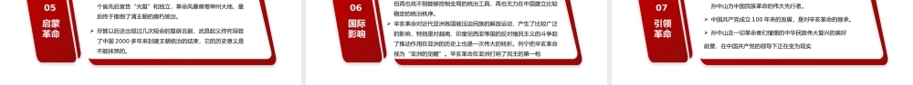2023辛亥革命112周年PPT红色党政风纪念辛亥革命112周年专题课件模板下载.pptx