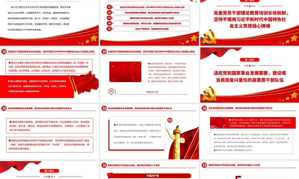 2023新时代新征程党的组织工作任务清单PPT加强新时代党的创新理论武装党课课件.pptx