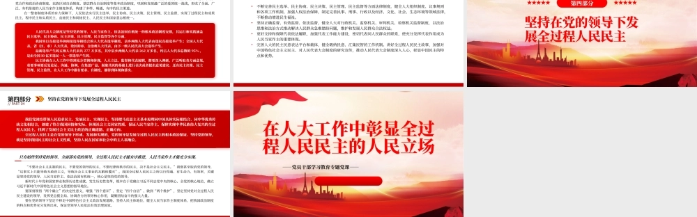 2023在人大工作中彰显全过程人民民主的人民立场PPT大气精美风党员干部学习教育专题党课课件.pptx