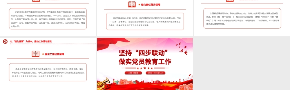 2024坚持“四步联动”做实党员教育工作PPT新时代党员教育工作微党课.pptx