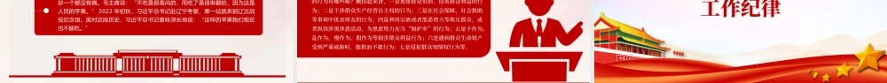2024恪守六大纪律筑牢思想根基红色精美党员干部增强定力涵养正气微党课.pptx