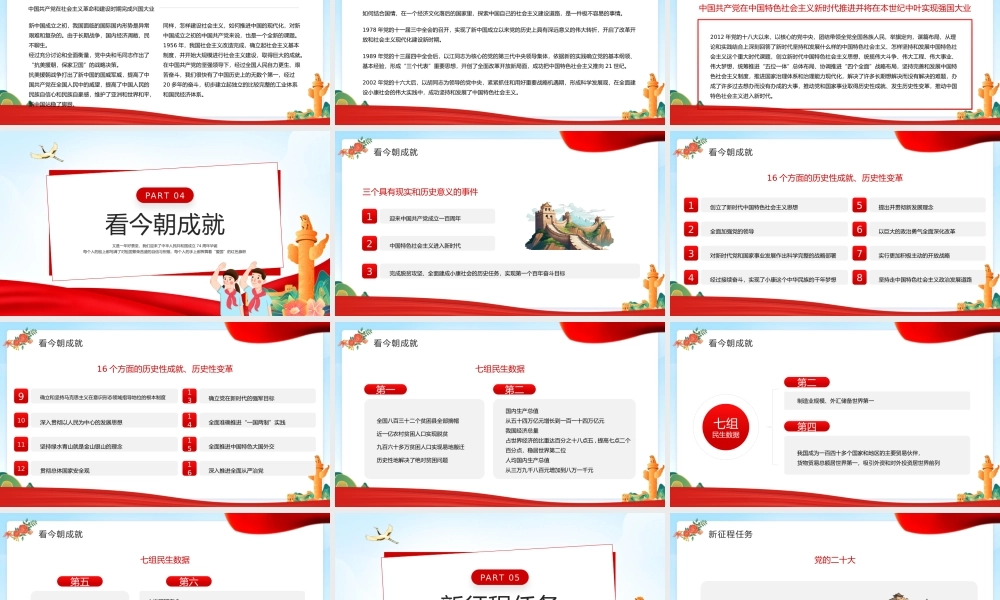 2024年建国75周年纪念日PPT创意精美热烈庆祝新中国成立75周年党课下载.pptx