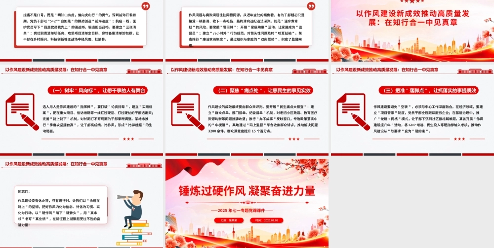 2025锤炼过硬作风凝聚奋进力量PPT七一专题党课下载.pptx