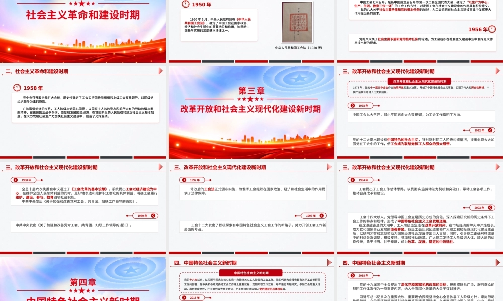 2025庆祝中华全国总工会成立100周年PPT党政风回顾百年工运史汲取奋进力量课件.pptx