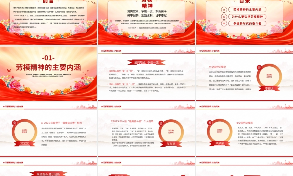 2025五一致敬劳动者PPT劳动节弘扬专题党课下载.pptx