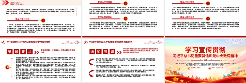 2025学习宣传贯彻习近平总书记重要贺信和党中央致词精神PPT课件下载.pptx