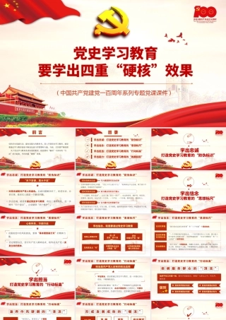 H2021241党史学习教育要学出四重“硬核”效果（wen).pptx