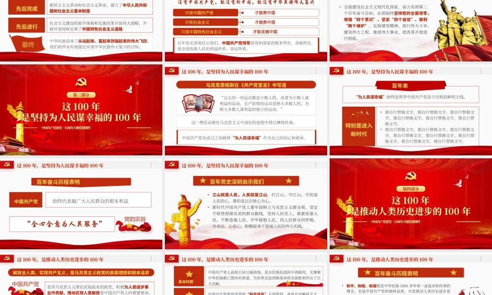 H2021323百年大党风华掠影.pptx