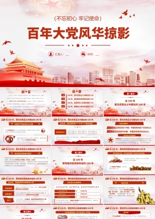 H2021383百年大党风华掠影.pptx