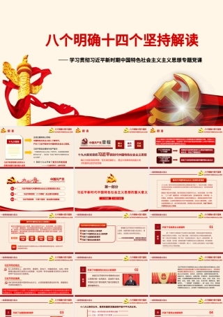 八个明确和十四个坚持学习解读专题党课ppt课件.pptx
