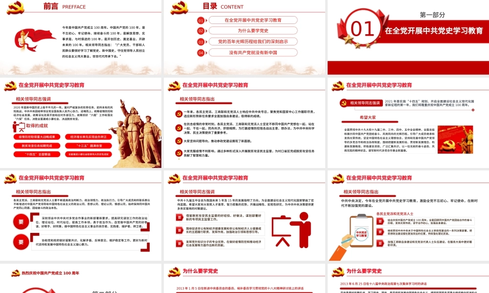 百年恰是风华正茂庆祝建党100周年七一建党节专题党课PPT.pptx