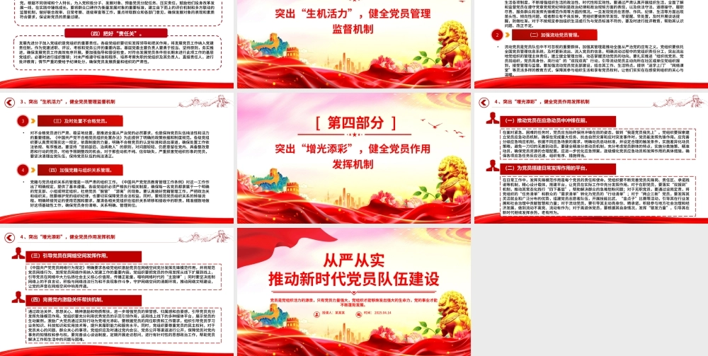 从严从实推动新时代党员队伍建设PPT组织建设党课课件.pptx