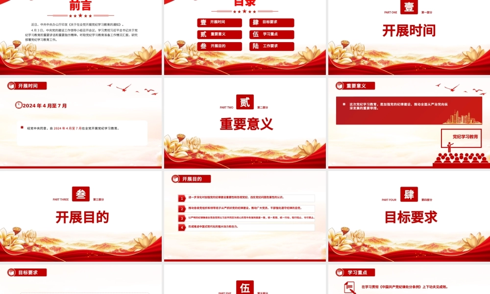 大气党政风2024年党纪学习教育是什么学什么怎么学党的纪律建设PPT.pptx