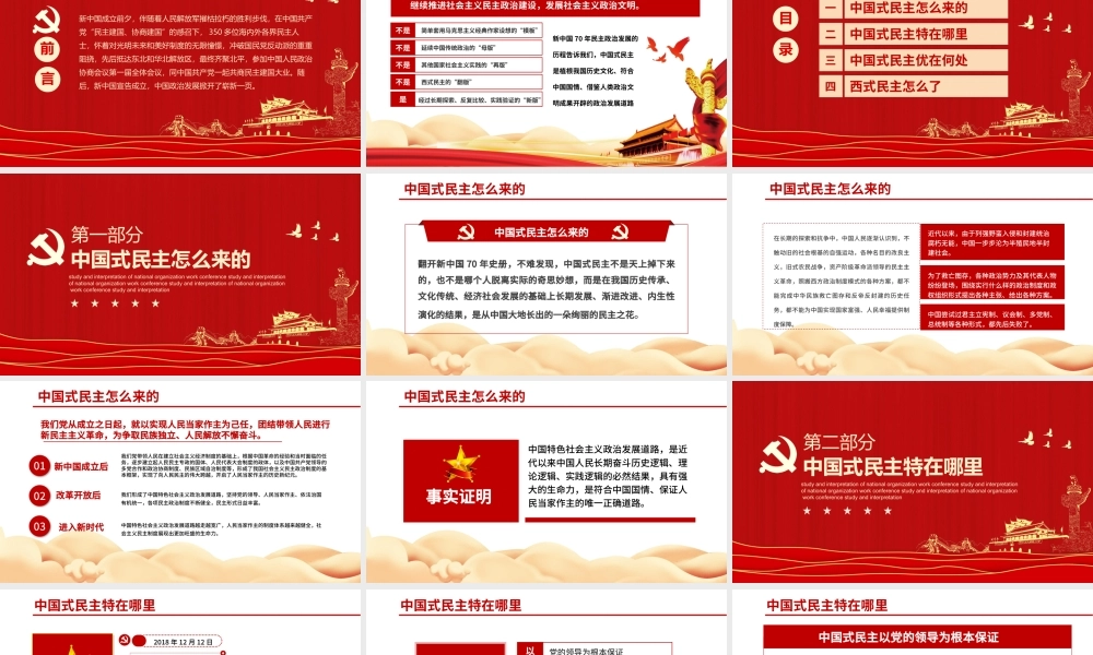 党政党建党课中国式民主为什么符合国情主题PPT模板1.pptx