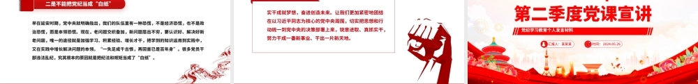 党政风2024年第二季度党纪学习教育个人发言宣讲材料PPT课件.pptx