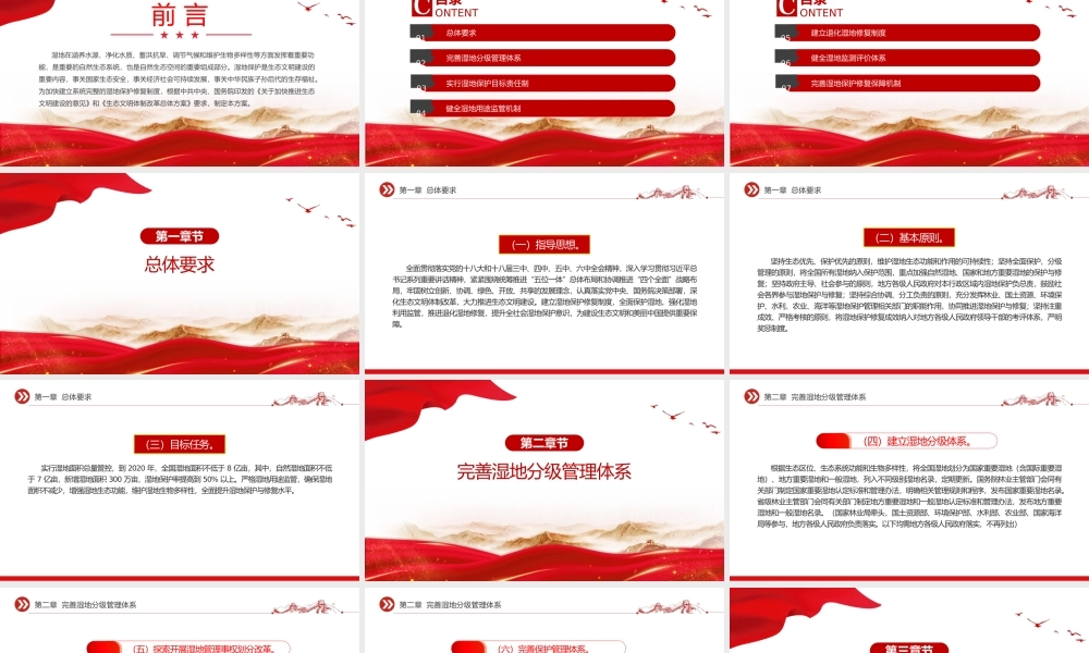 党政风关于湿地保护修复制度方案PPT课件.pptx