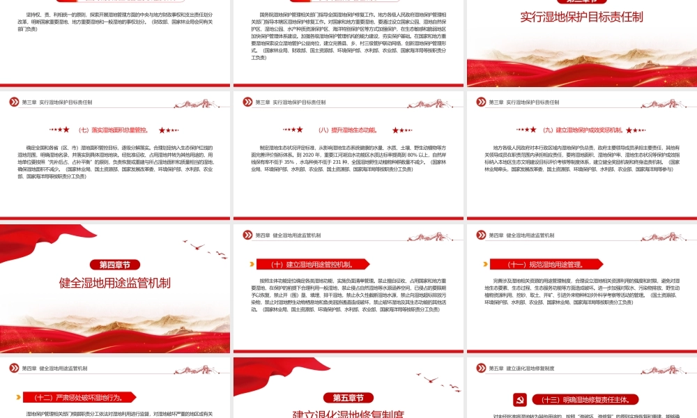 党政风关于湿地保护修复制度方案PPT课件.pptx