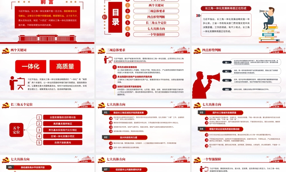 地域党课之长三角一体化发展座谈会总结归纳解读PPT-含讲稿.pptx
