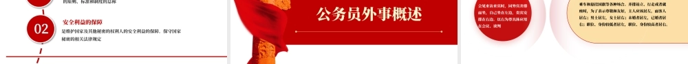 公务员行为规范PPT红色简约风公务员行为规范教养体现素质细节决定成败专题党课课件.pptx
