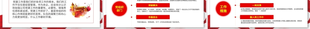 红色简约党建述职报告通用党建模板.pptx