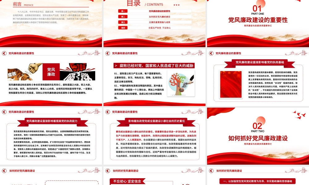 坚持全面从严治党强化党风廉政建设ppt做好新形势下的党风廉政建设工作专题微党课.pptx